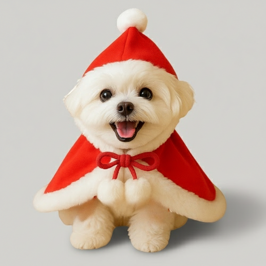 クリスマス ペットマント（猫・小型犬用）