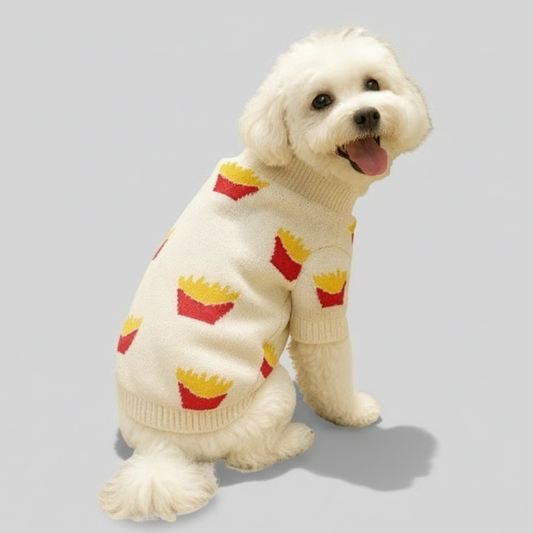 ミリオ・フレンチフライニット｜ほっこりあったかドッグセーター