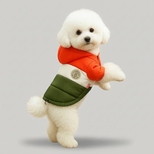 ラグジュアリー防寒ジャケット(犬用）