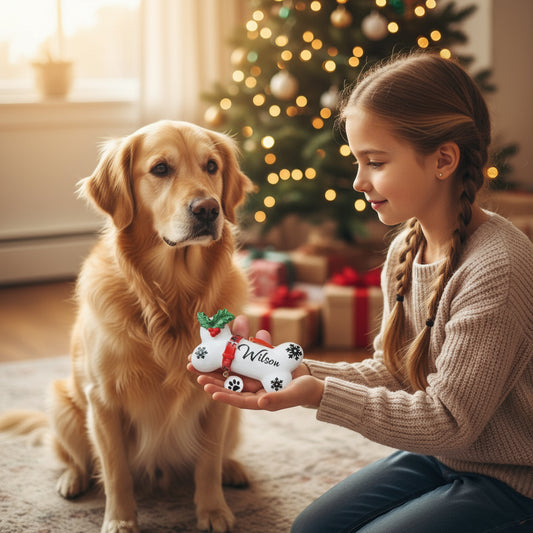 クリスマス 犬ボーンオーナメント